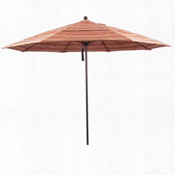 California Umbrella Venture 11' Bronze Market Umbrella In Dolce Mango