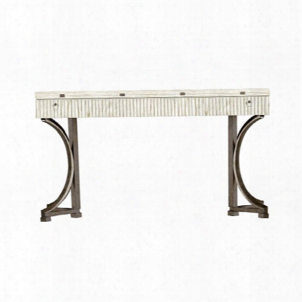 Coastal Living Resort Curl Tide Flip Top Table In Nautical White