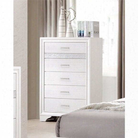 Coaster Miranda 5 Drawer Chest In White