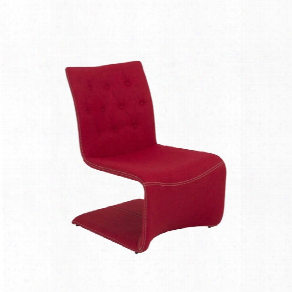 Eurostyle Ville Lounge Chair In Red (set Of 2)