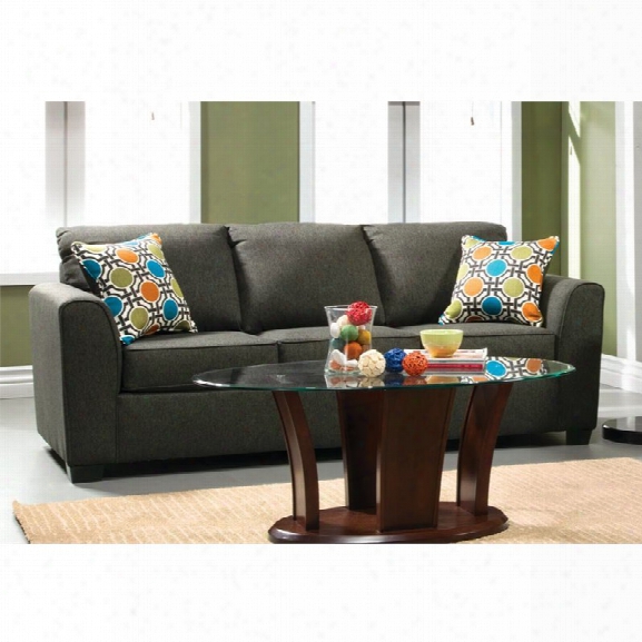 Furniture Of America Cade Fabric Upholstered Sofa In Gray