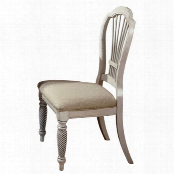 Hillsdale Wilshire Fabric Dining Chair In Antique White (set Of 2)