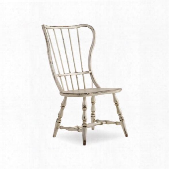 Hooker Furniture Sanctuary Spindle Back Dining Side Chair In White