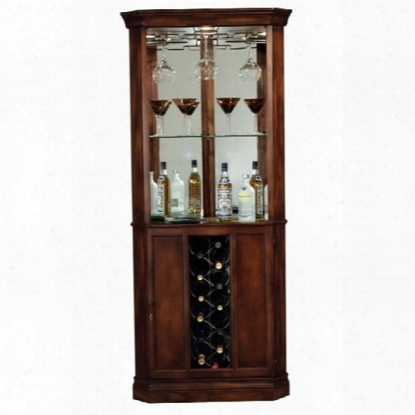 Howard Miller Piedmont Wine And Spirits Corner Home Bar Cabinet In Cherry