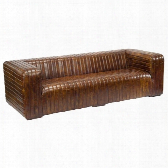 Moe's Castle Sofa In Brown