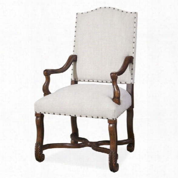 Paula Deen Home Dogwood Upholstered Dining Arm Chair In Low Tide