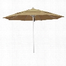 California Umbrella Venture 11' Silver Market Umbrella in Heather