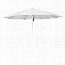 California Umbrella Venture 11' White Market Umbrella in Natural