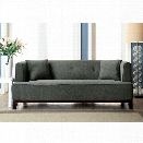 Furniture of America Waylin Tufted Fabric Sofa in Gray