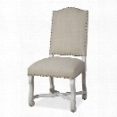 Paula Deen Home Dogwood Upholstered Dining Side Chair in Blossom