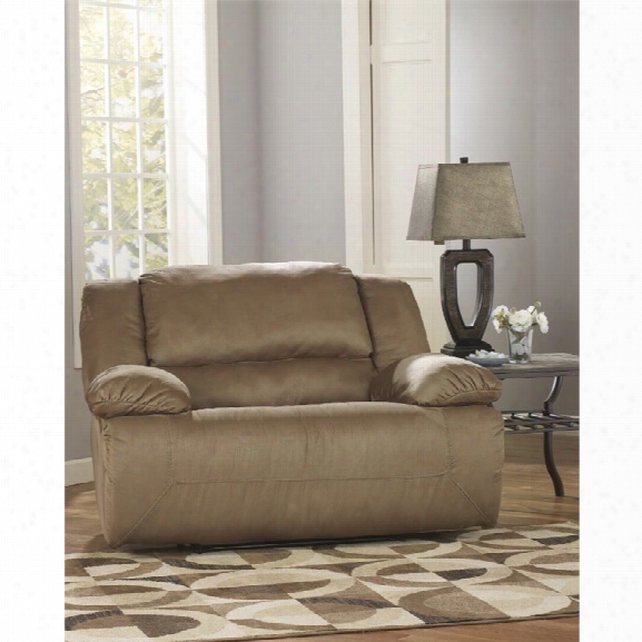 Ashley Hogan Zero Wall Wide Seat Recliner In Mocha