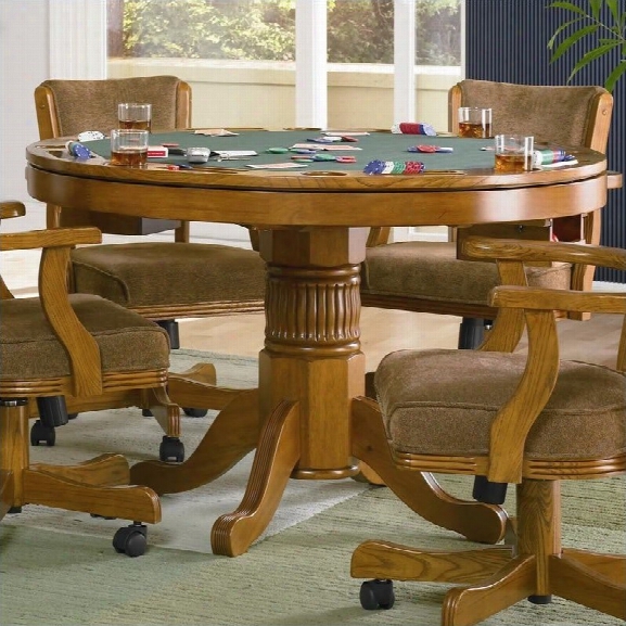 Coaster Mitchell 3-in-1 Game Table In Oak