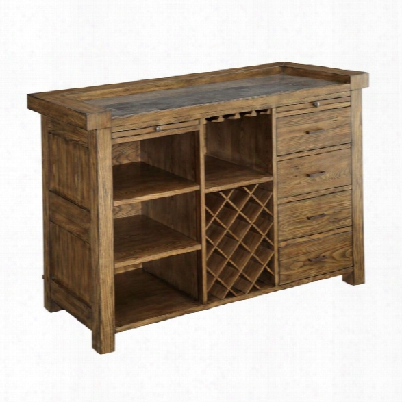 Coaster Willowbrook Bar Cabinet With Wine Storrage In Chinese Ash