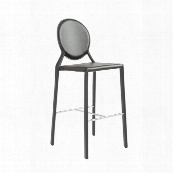 Eurostyle Isabella  30 Bar Stool In Black (set Of 2)