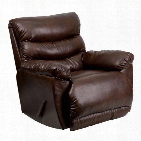 Flash Furniture Tonto Bonded Leather Rocker Recliner In Espresso