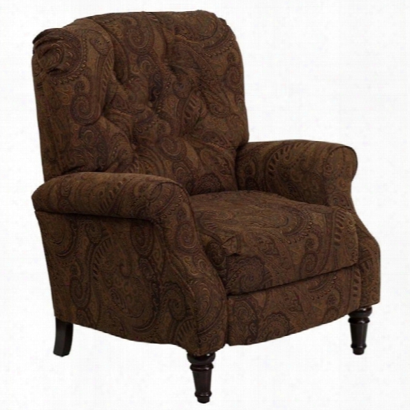 Flash Furniture Traditional Tufted Leg Recliner In Tobacco