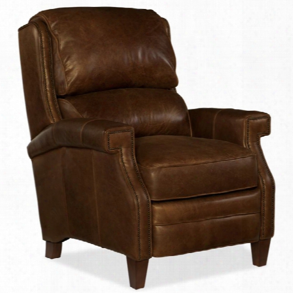 Hooker Furniture Albert Leather Recliner In Ten Gallon Hat Hoss