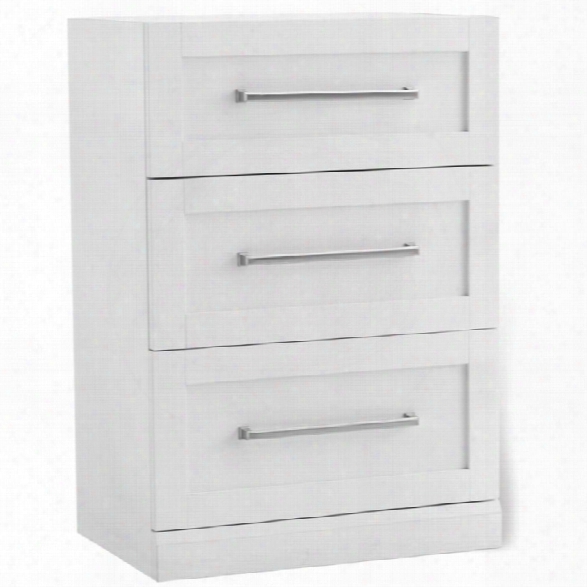 Newage Home Bar 24 X 16 3 Drawer Cabinet In White