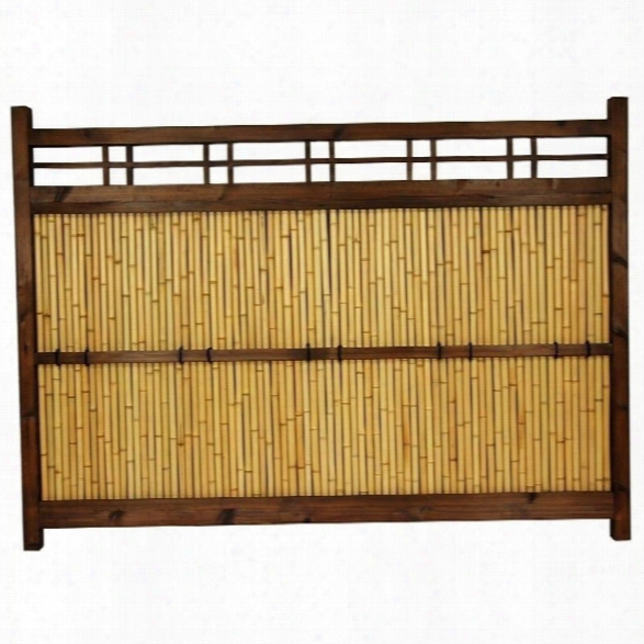 Oriental Furniture 4' X 5.5' Kumo Fence In Natural