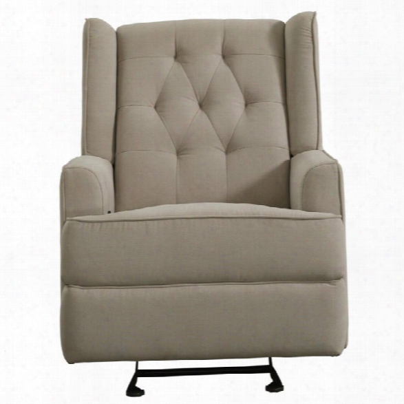 Pulaski Prime Resources Shelter Back Glider Recliner In Fresh Dune