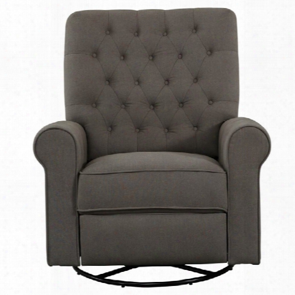 Pulaski Prime Resources Traditional Swivel Glider Recliner In Pewter