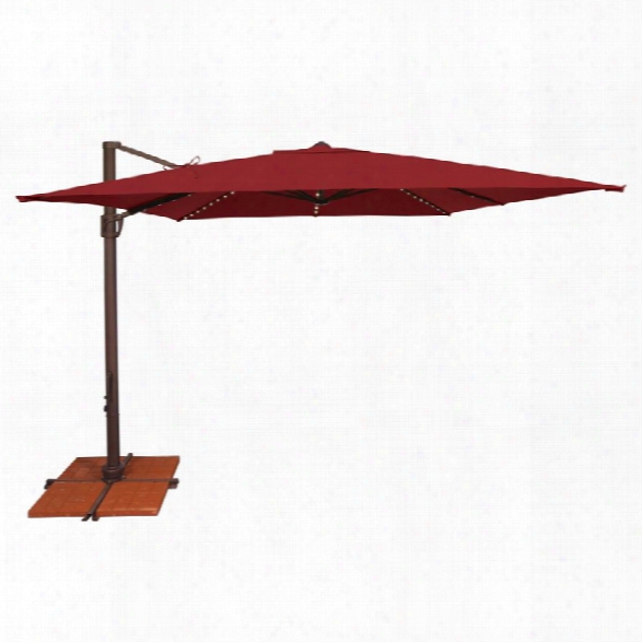 Simplyshade Bali Pro Patio Umbrella In Red