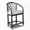 Hooker Furniture Cosmopolitan Geometric 24 Transitional Counter Stool in Black