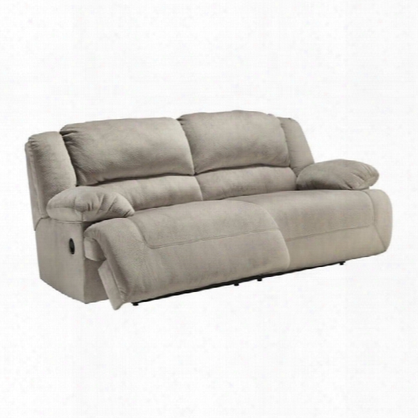 Ashley Furniture Toletta Fabric Reclining Sofa In Granite