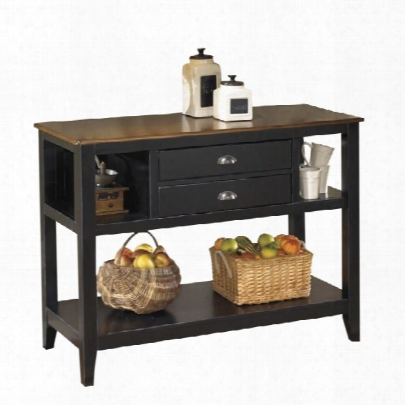 Ashley Owingsville Sideboard In Black And Brown