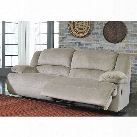 Ashley Toletta Fabric Two Seat Power Reclining Sofa In Granite