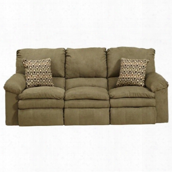 Catnapper Impulse Reclining Fabric Sofa In Moss