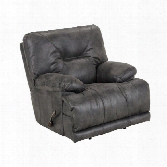 Catnapper Voyager Power Lay Flat Recliner In Slate