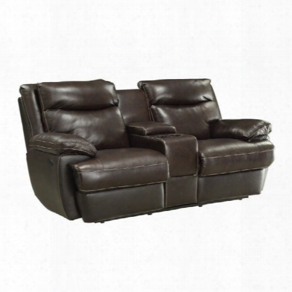 Coaster Macpherson Reclining Loveseat With Storage In Brown