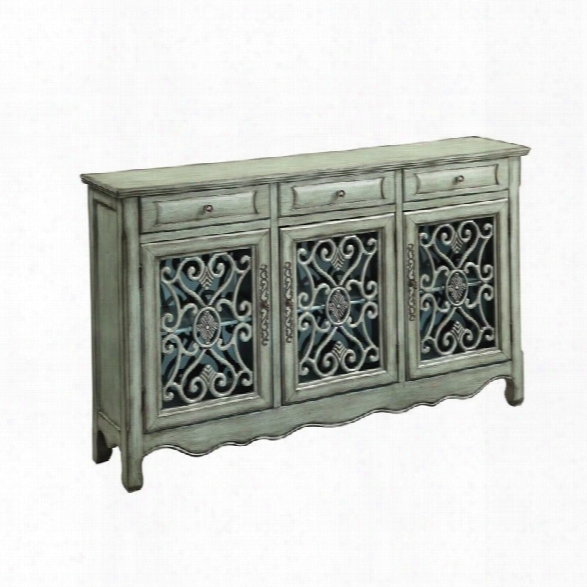 Coaster Traditional Accent Sideboard In Antique Green