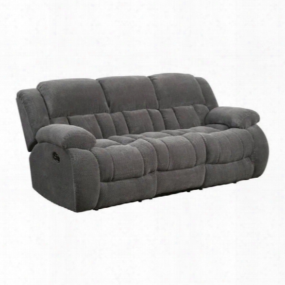 Coaster Weissman Reclining Sofa Gray