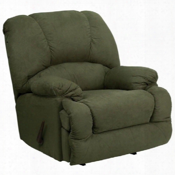 Flash Furniture Contemporary Glacier Chaise Rocker Recliner In Olive