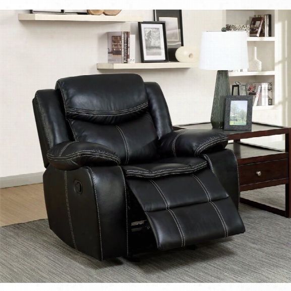 Furniture Of America Monica Recliner Chair In Black