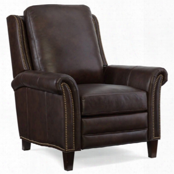 Hooker Furniture Fendi Leather Recliner In Brown