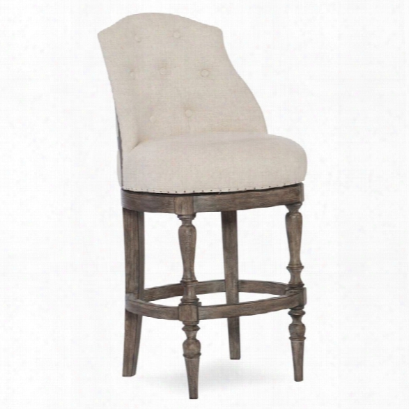 Hooker Furniture Kacey Upholstered Counter Stool In Taupe