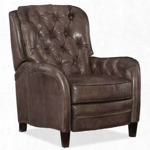 Hooker Furniture Nolte Leather Recliner In Checkmate Trade