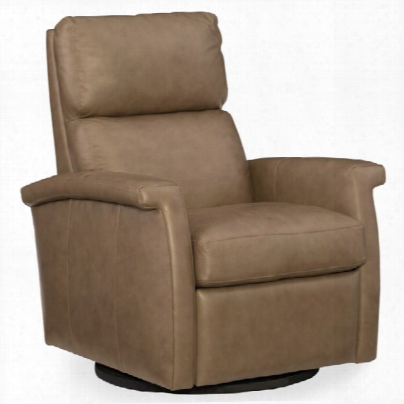 Hooker Furniture Rosalie Leather Swivel Recliner In Brown