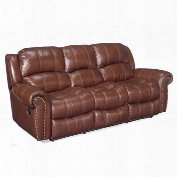 Hooker Furniture Seven Seas Leather Sofa Set In Cognac