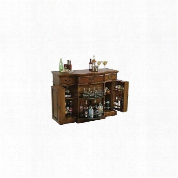 Howard Miller  Shiraz Hide A Home Bar In Dark Wood