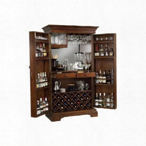 Howard Miller Sonoma Hide A Home Bar Wine Cabinet I N Americana Cherry