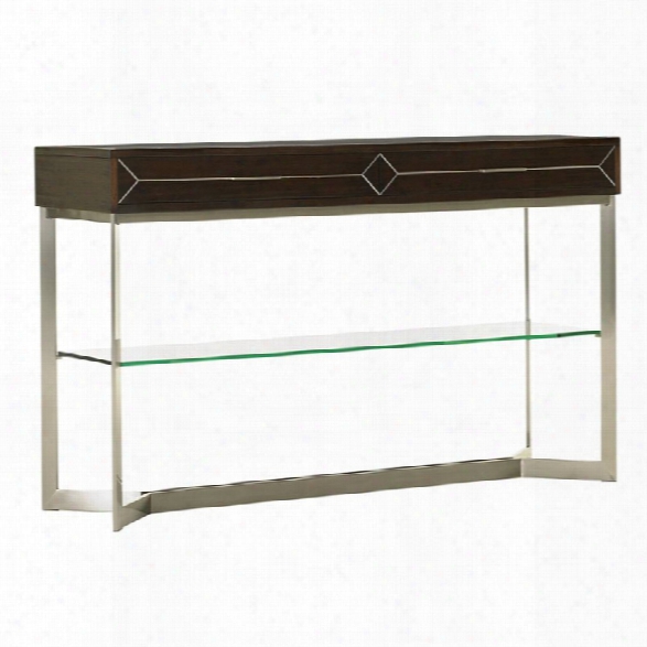 Lexington Macarthur Park Loring Steel Console Table In Brown