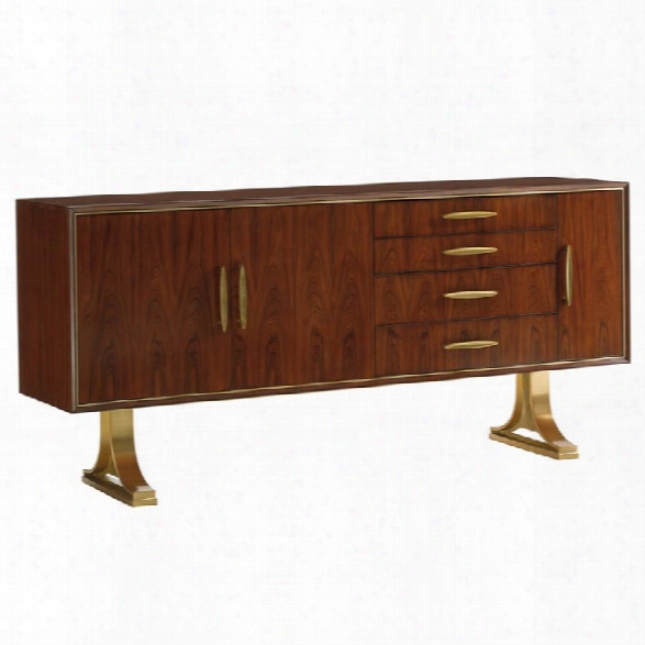 Lexington Take Five Carnegie 4 Drawer Sideboard In Hazelnut