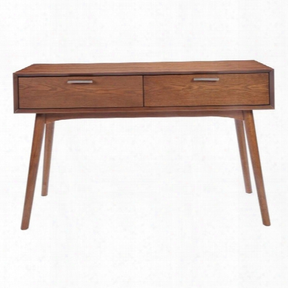 Maklaine Console Table In Walnut