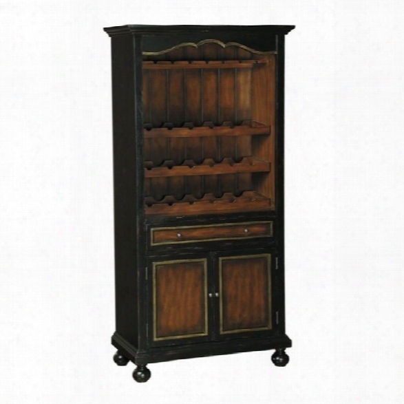 Pulaski Accents Wine Cabinet In Distressed Black