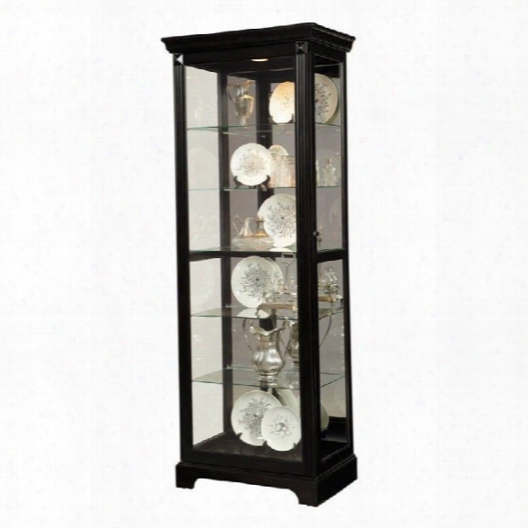 Pulaski Curio Display Cabinet In Painted Black