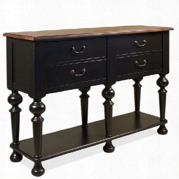 Riverside Furniture Williamsport Server In Nutmeg/kettle Black